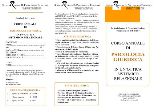 PSICOLOGIA GIURIDICA - Ordine degli Psicologi del Lazio