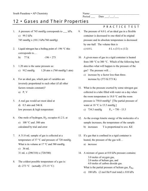 12 A Gases And Their Properties Chemmybear Com