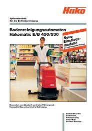 Bodenreinigungsautomaten Hakomatic E/B 450/530 - Weber ...