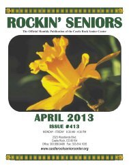 April Newsletter - Castle Rock Senior Center