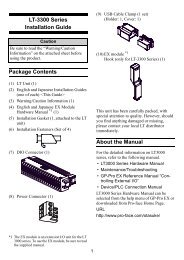 LT-3300 Series Installation Guide - Pro-face America HMI Store
