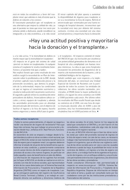 Revista AÃ±o 2 NÂº 8 - Superintendencia de Servicios de Salud