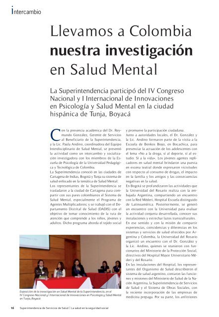 Revista AÃ±o 2 NÂº 8 - Superintendencia de Servicios de Salud