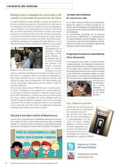Revista AÃ±o 2 NÂº 8 - Superintendencia de Servicios de Salud