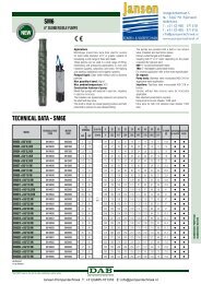 SM6 TECHNICAL DATA - SM6E - Jansen Water en Pompentechniek