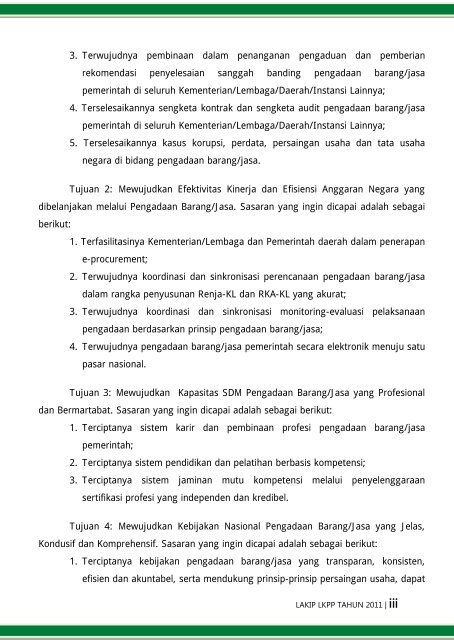 laporan akuntabilitas kinerja instansi pemerintah tahun 2011 - LKPP