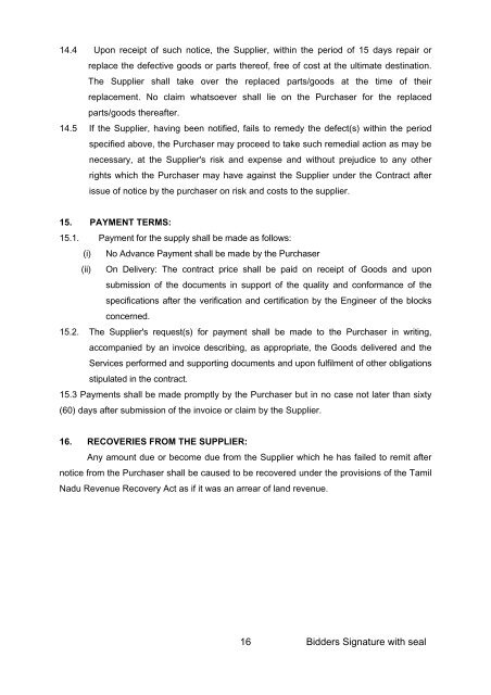 Rate Contract for Supply of Rural Ceramic Sanitary Pans - Tnrd.gov.in