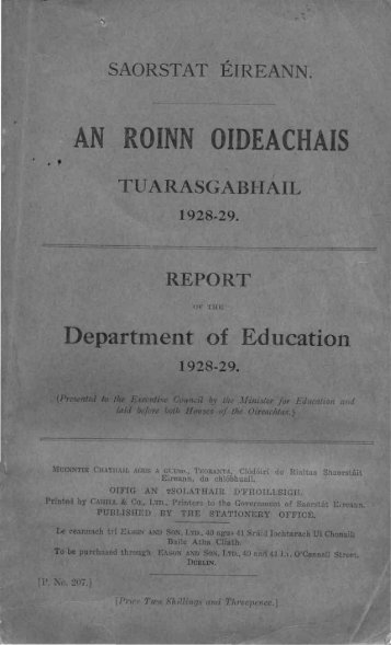 1928-1929 - Department of Education and Skills