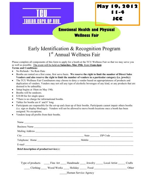 Vendor Registration Form - Cattaraugus County