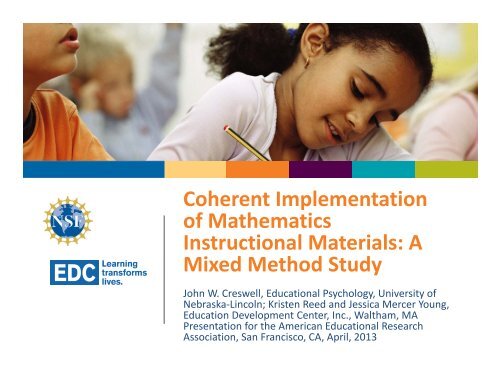 A Mixed Method Study - Education Development Center, Inc.