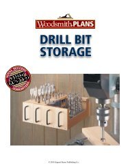 Drill Bit Storage - Woodsmith Shop