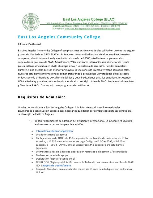 East Los Angeles Community College - East Los Angeles College