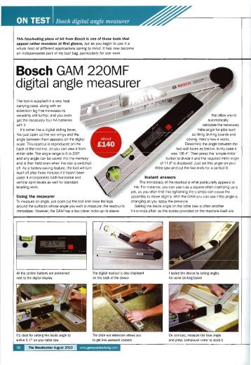 0N TEST Bosch digital angle measurer - D & M Tools