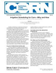 Irrigation Scheduling for Corn - Wisconsin Corn Agronomy