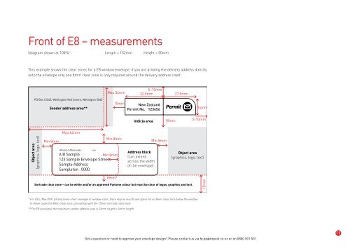 Domestic Bulk Mail Envelope Layout Standards - New Zealand Post