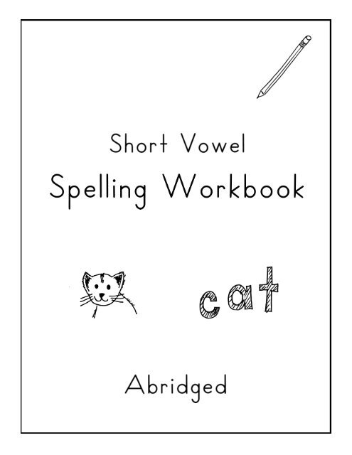 Short Vowel Workbook - Sound City Reading