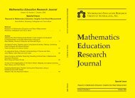 Mathematics Education Research Journal - merga