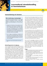 Lasermedierad vÃ¤rmebehandling av levermetastaser - SBU