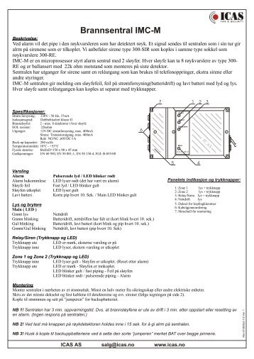 Brannsentral IMC-M - Icas