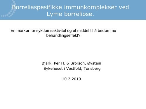 Immunkomplekser og plasmaferese - Arendal kommune