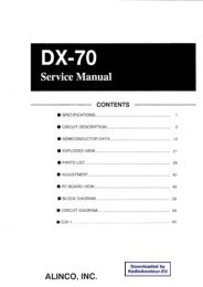 Alinco - DX-70 Service manual - Mundoradio