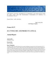 France EU27 EU-27 POULTRY AND PRODUCTS ... - Eurocarne