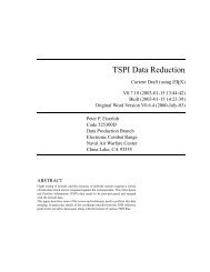 TSPI Data Reduction