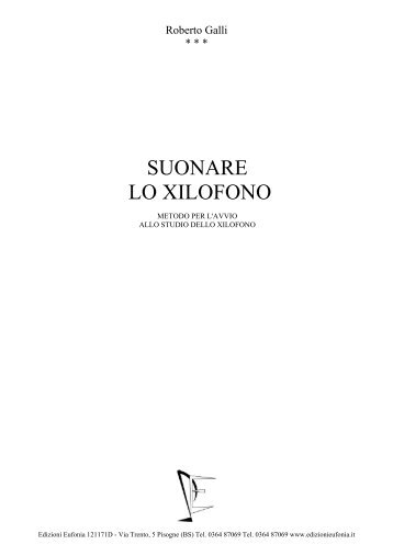 SUONARE LO XILOFONO - Edizioni Eufonia