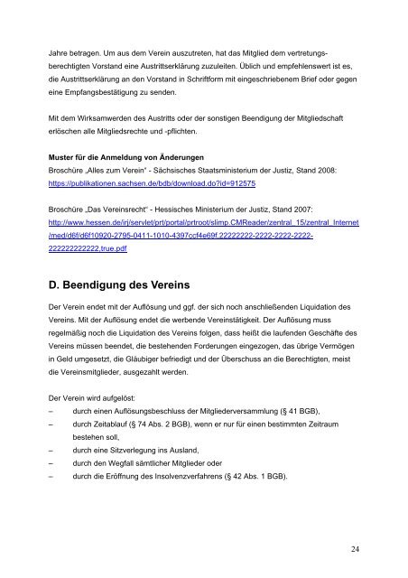 Leitfaden zum Vereinsrecht - Landes-Kanu-Verband Berlin