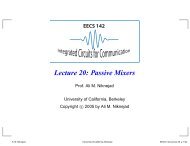 Passive Mixers - Ali M. Niknejad - University of California, Berkeley