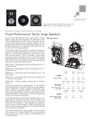 Visual PerformanceÂ® Series Large Speakers - Pilote Films