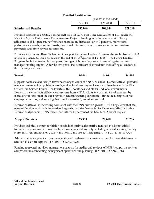 Budget - National Nuclear Security Administration