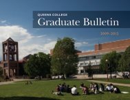 2009-2012 Graduate Bulletin - Queens College - CUNY