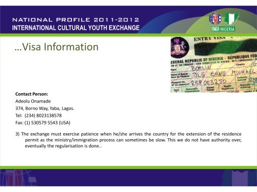 NATIONAL PROFILE 2011-2012 - ICYE