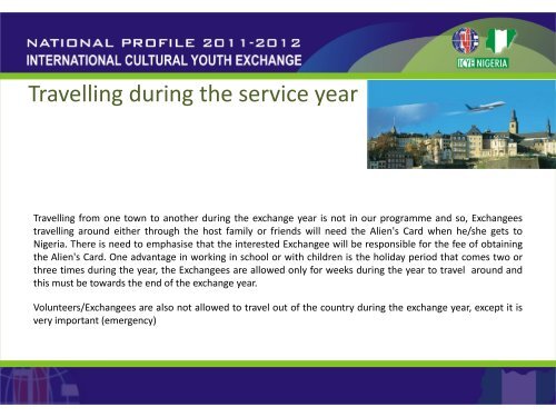 NATIONAL PROFILE 2011-2012 - ICYE