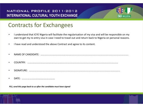 NATIONAL PROFILE 2011-2012 - ICYE