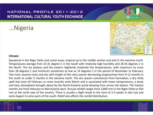 NATIONAL PROFILE 2011-2012 - ICYE