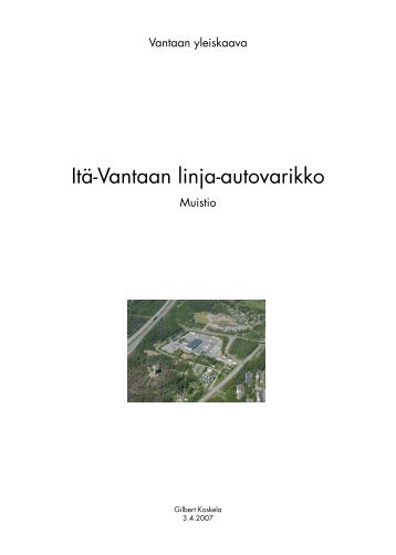 Itä-Vantaan linja-autovarikko - Vantaan kaupunki