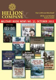 New and forthcoming books! - Helion & Company