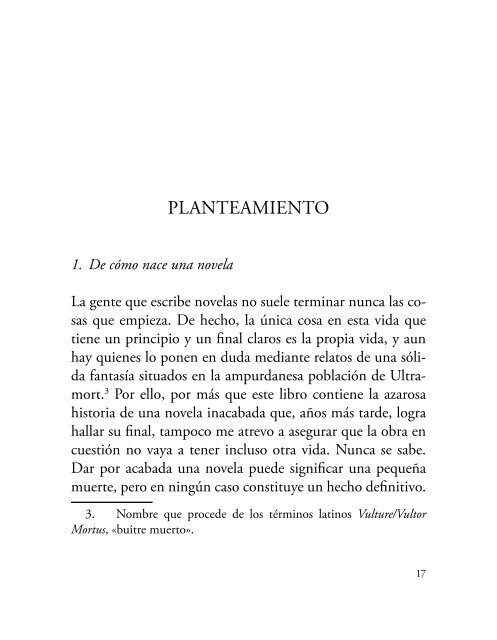 PLANTEAMIENTO - Editorial Funambulista