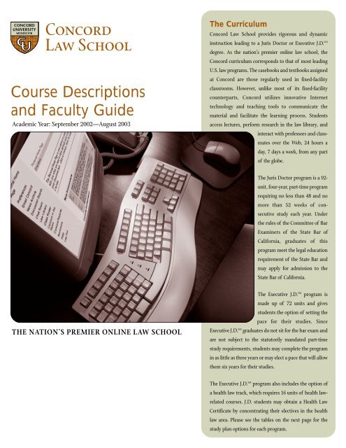 Course Descriptions and Faculty Guide - Kaplan University | KU ...