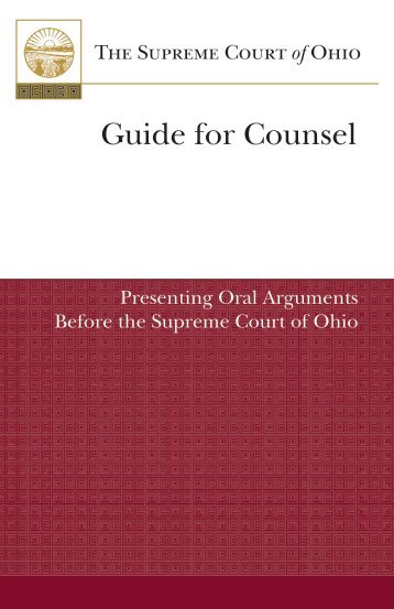 guide for presenting oral argument - Supreme Court