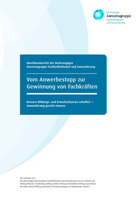 Vom Anwerbestopp Zur Gewinnung Von Stiftung Mercator