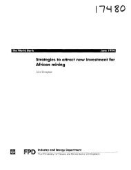 Strategies to Attract New Investment for African Mining - CommDev