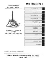 Pershing II Weapon System - Pershing Professionals Organization