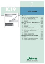 DOOR CLOSERS - Sobinco