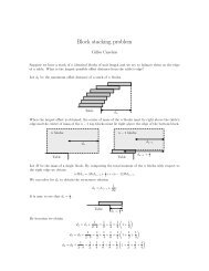 Block stacking problem