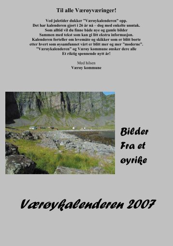 VÃ¦rÃ¸ykalender 2007