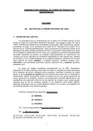 sector de la piedra natural en 2005 - Comercio.es