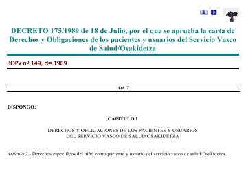 DECRETO 175/1989 de 18 de Julio, por el que se aprueba la carta ...